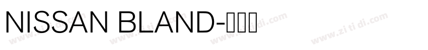 NISSAN BLAND字体转换